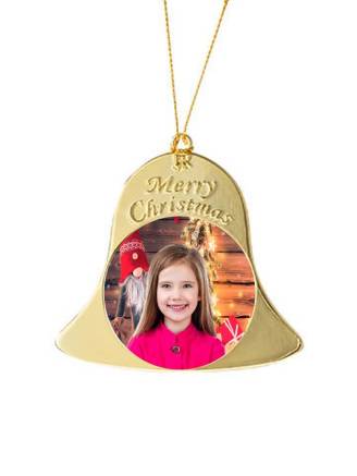 Zawieszka choinkowa dwustronna-złota