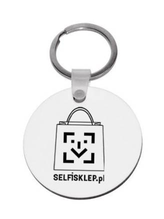 Brelok MDF z logo firmy