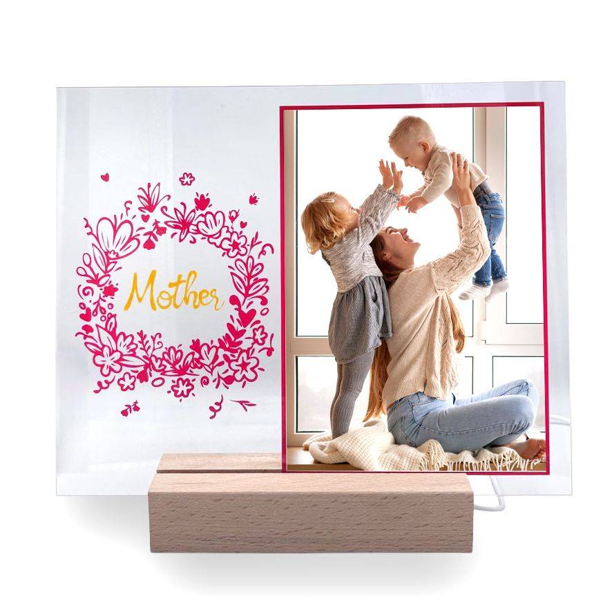 Szklana ramka - Mother