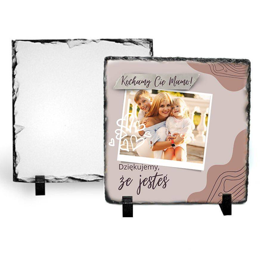 Ramka kamienna 15x15cm - Dziękujemy że jesteś Mamo
