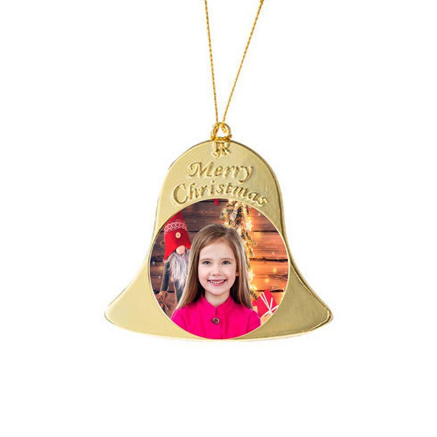 Zawieszka choinkowa dwustronna-złota