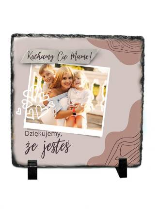Ramka kamienna 15x15cm - Dziękujemy że jesteś Mamo