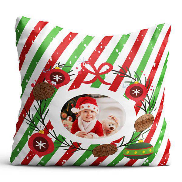 Poduszka ze zdjęciem-Paski