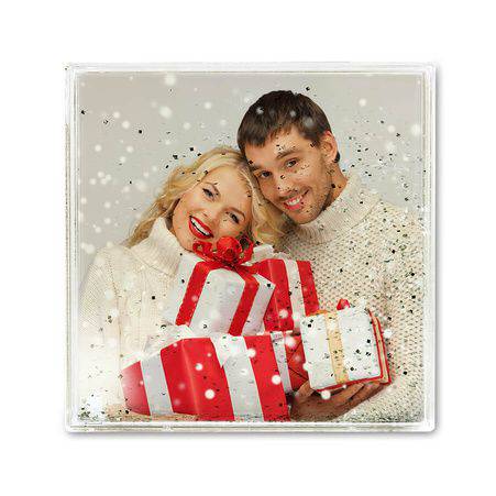 Ramka wodna-srebrny brokat