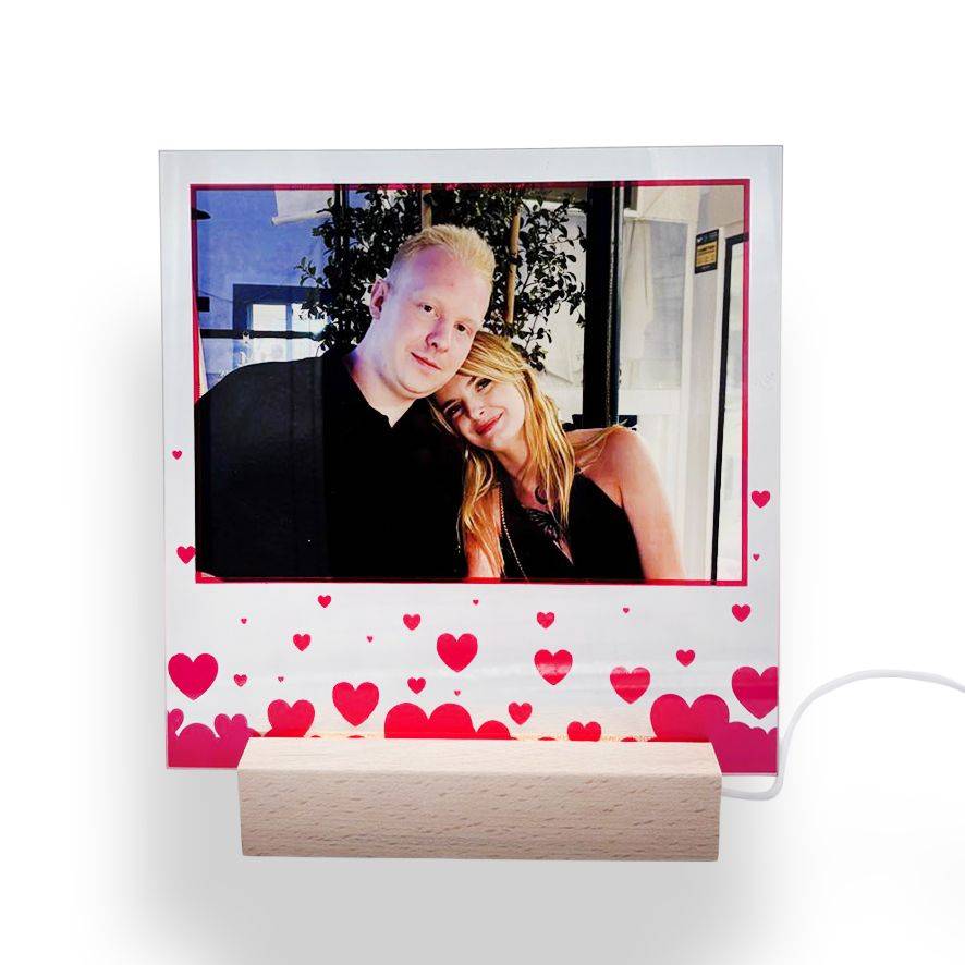 Szklana ramka - Love