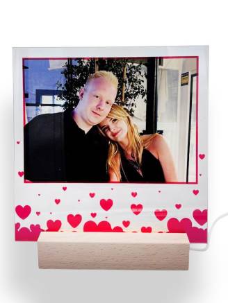 Szklana ramka - Love