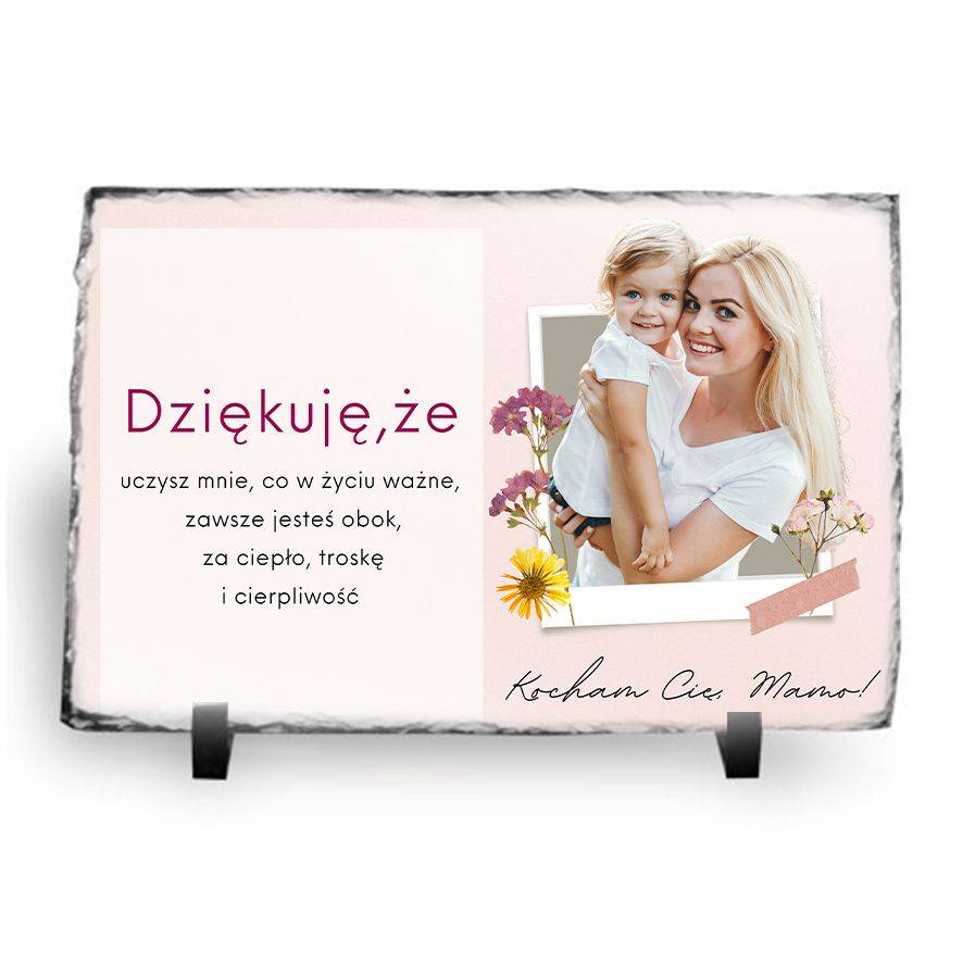 Ramka kamienna 15x20cm - Dziękuję że