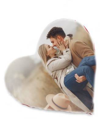 Poduszka ze zdjęciem - serce