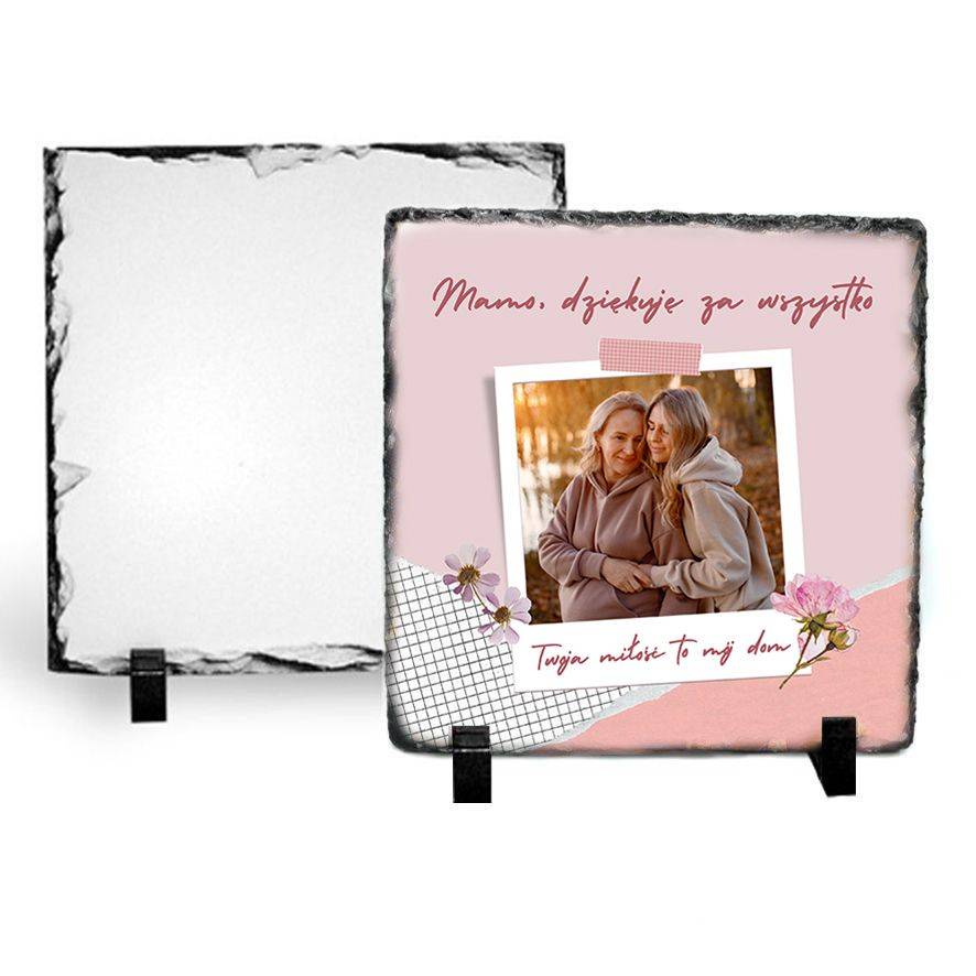 Ramka kamienna 15x15cm - Mamo, dziękuję za wszystko