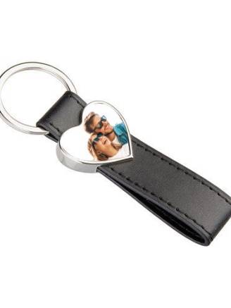 Brelok skórzany - serce