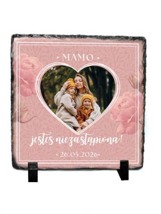 Ramka kamienna 15x15cm - Mamo, jesteś niezastąpiona