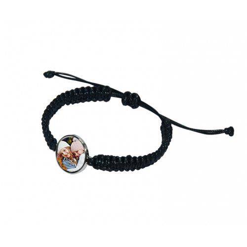 Bransoletka ze zdjęciem - sznurkowa